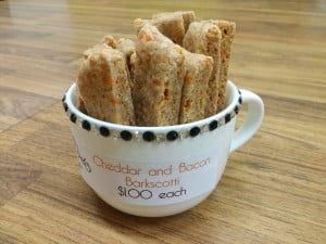Swanky Pet Cheddar and Spinach Barkscotti at Barks and Recreation in Trail BC